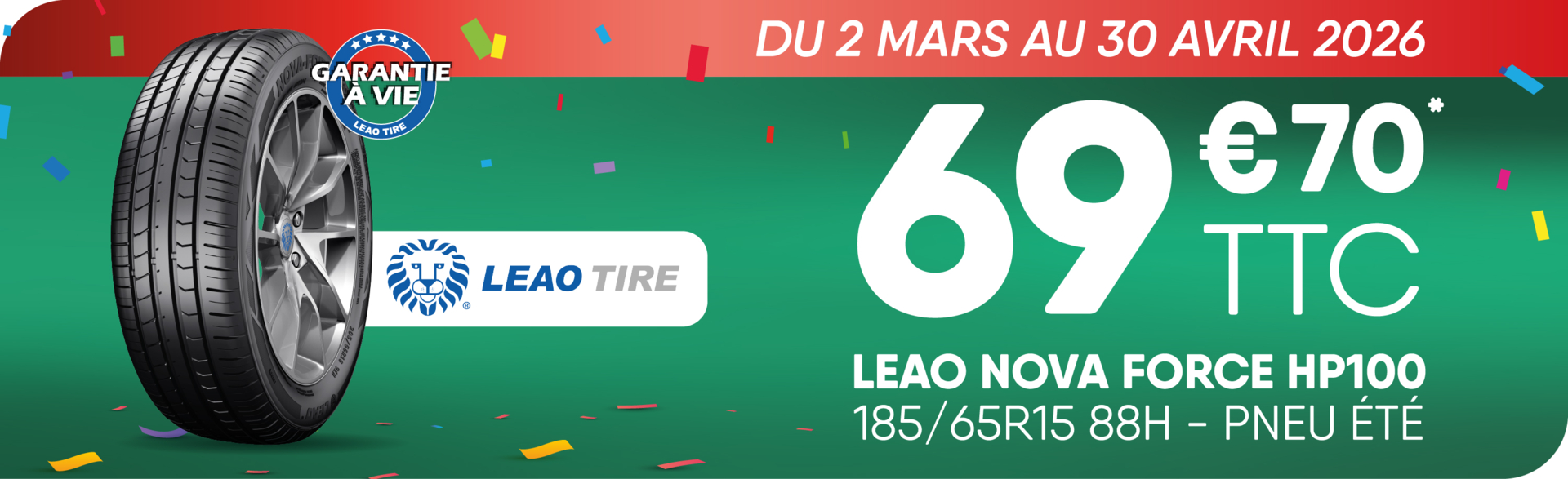 Offre pneumatique LEAO TIRE